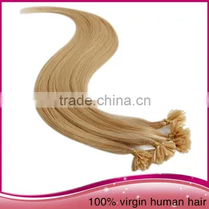 2016 New Arrival Colorful Nail Hair Factory Wholesale U-tip Hair Weave Extension thumbnail-6