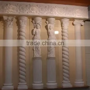 Spain Beigh Natural Stone Roman Doric Columns and Pillars for Sale thumbnail-2