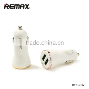 Original Remax Dolfin Series RCC-206 Car Charger LED Light 2.4A Dual USB Ports Universal Car Charger For IOS/Android TB-0244 thumbnail-4