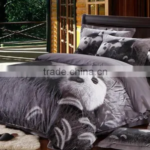 2016 Fashion 3D Panda 100% Natural Cotton Bed Cover Set thumbnail-1