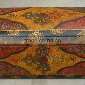 Chinese Antique Tibet Storage Chest thumbnail-1