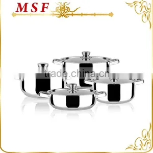 MSF-3997 8pcs Stainless Steel Cookware Set Composition 18cm 24cm 26cm Casserole 24*7cm Rice Cooker thumbnail-1