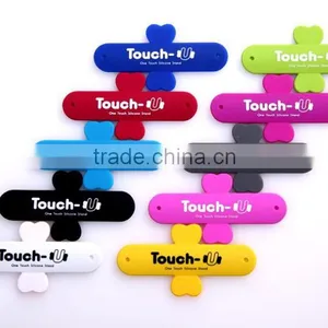 J224 Colorful Table Stand for Mobile Phone PVC Phone Stand thumbnail-5