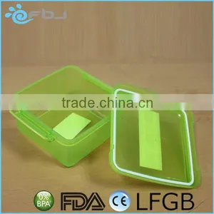 1.0L Green Transparent Plastic Food Container thumbnail-2