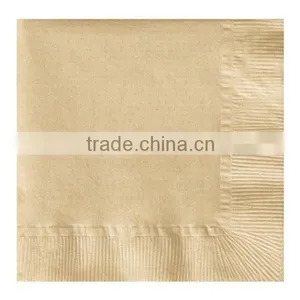 Natural Disposable Beverage Dinner Napkin, 1/4 Fold, 1 Ply, 10" x 10" (Pack of 1000) thumbnail-1