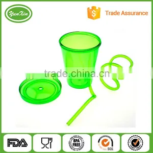22oz BPA Free Tumbler Plastic Mug With Swirl Straw With Lid Quality Choice thumbnail-2