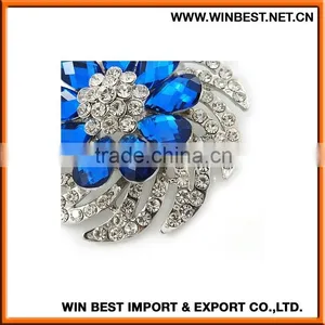 2015 New Design Flower Rhinestone Brooch, Metal Brooch,flower Brooch thumbnail-2