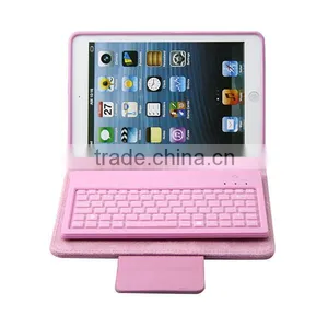 For Apple IPad Mini Stand Leather Case Cover With Removable Bluetooth Keyboard Bluetooth 3.0 Keyboard Technology, Keyboard Can thumbnail-4