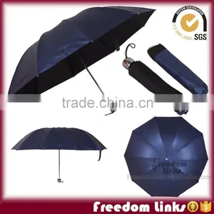 21 Inch 10K 3 Folding Umbrella With Case thumbnail-1