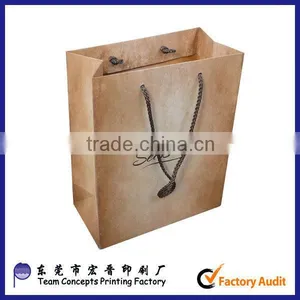 Cheap Brown Kraft Shopping Paper Bag From China Quality Choice thumbnail-1