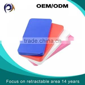 China Wholesale Cheap Free Sample Retractable Colorful Power Bank Battery thumbnail-1