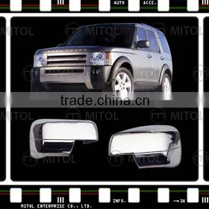 For LAND ROVER DISCOVERY 3 Chrome Door Mirror Cover Rim Frame thumbnail-1