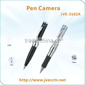 JVE-3102B Hot Sale USB Pen With Camera, Black and Sliver Camera Pen,security Pen Camera thumbnail-1