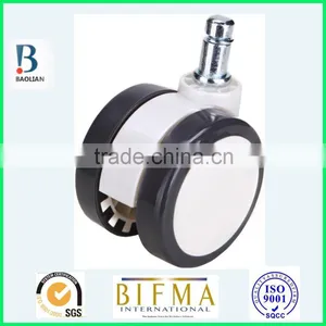 BL 2.5 Inch White& Grey Nylon PU Furniture or Medical Wheel Caster thumbnail-4