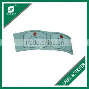 HIGH QUALITY CUSTOM BRUSHED ALLOY STICKERS PERSONALIZED PRINTED SHRINK LABELS WHOLESALE thumbnail-3