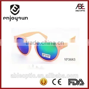 Lady Colorful Injection Round Sunglasses thumbnail-5