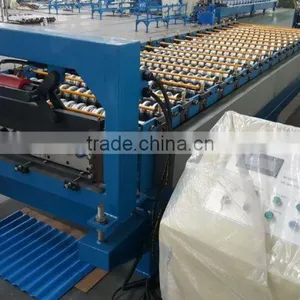 Corrugated Iron Roofing Sheet Roll Forming Making Machine Made in China thumbnail-2