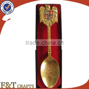 Zinc Alloy High Quality Pearl Gold Soft Enamel Spoon/metalspoon thumbnail-5