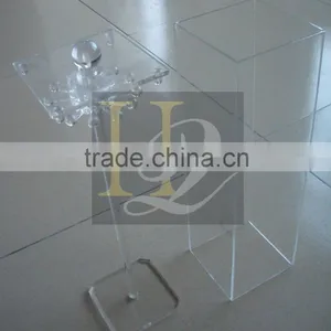 China Supplier Transparent Acrylic Necklace Display Holder With Cover thumbnail-3