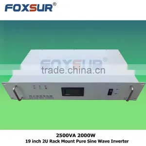 Competitive Price Power System Output 2500VA 2000W 48V dc to 110V ac 19 Inch 2U Rack Mount Inverter Pure Sine Wave thumbnail-1