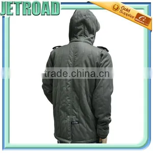 Men's Padded Jacket Parka With Removable Hood thumbnail-3