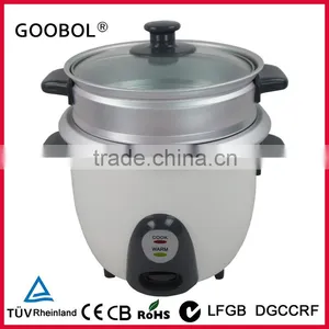Small Drum Rice Cooker With Steamer Glass Lid Flower Printing thumbnail-1