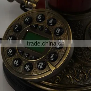 Antique European Brown Lamp Telephone Landline With Home Phones thumbnail-5