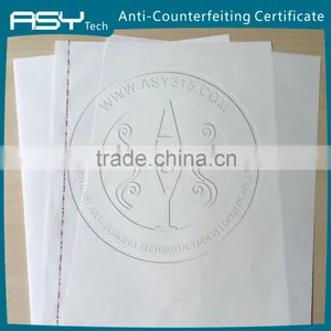 Water Mark Paper Anti-counterfeiting Printing Certificate thumbnail-2