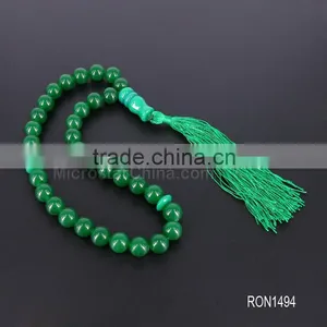 Allah Misbaha Cheap Tasbih Muslim Small Size 8mm Grey Agate Prayer Beads Tesbih thumbnail-4