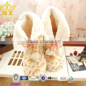 Shining Trim Warm Winter Faux Fur Glitter Ankle Indoor Boot for Girls thumbnail-6