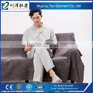 Plaid Poplin Mens Pajama Sleepwear From China Supplier thumbnail-1