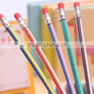 Colorful Magic Bendy Flexible Soft Pencil With Eraser For Kids Student School Office thumbnail-1