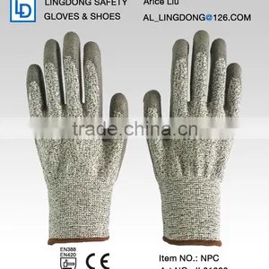 High Quality Level 3 Cut Resistant PU Coated Glove thumbnail-2