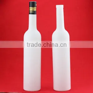 High Quality Frosted Glass Bottle Tequila Glass Bottle Fancy Glass Bottle thumbnail-1