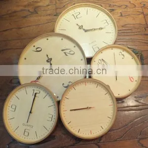 Round Shape Bamboo Wall Clock thumbnail-1