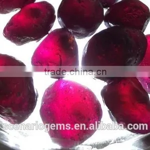 Rough Gemstone 6mm+ Natural Purple Indian Garnet Wholesale thumbnail-1