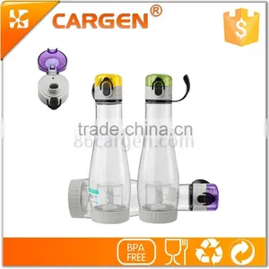 Gym Outdoor 550ml Clear Plastic Green Tea Water Bottle thumbnail-4