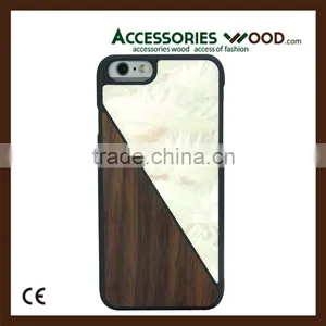 Hot Selling Cheap Shell and Wood Mobile Phone Case for Iphone thumbnail-1