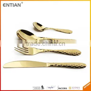PVD Coating Gold Color Cutlery, Stainless Steel Flatware 18/10, Flatware thumbnail-1