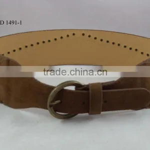 Ladies PU Leather Waist Tassel Rivet Belt for Women thumbnail-3