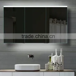 Engineering Project LED Bathroom Mirror With Backlights and Glass Storege Cabinet thumbnail-3