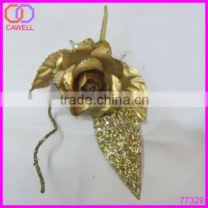 Artificial Gold Foil Rose thumbnail-5