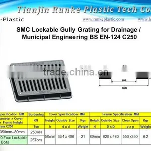 SMC Gully Grating With Frame thumbnail-1