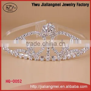 Pegeant Queen Handmade Diamante Crown Tiara thumbnail-1