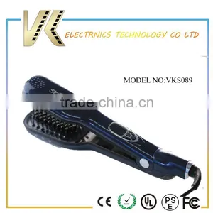 2016 Top Selling Steam Ceramic Hair Straightening Brush Steam Hair Straightener Brush thumbnail-4