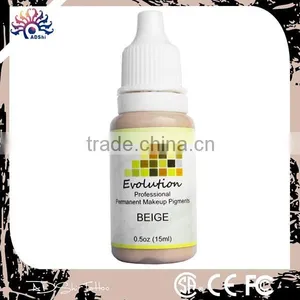 EVOLUTION Cosmetic Permanent Makeup Ink Pigment Black Brown, Permanent Makeup Beige Cosmetic Tattoo Ink MicroPigment Color 0.5oz thumbnail-1