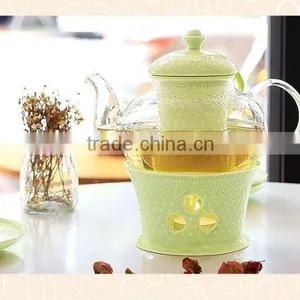 Good Quality Creative Customized Pure Color Bone China Ceramics Tea Set thumbnail-6