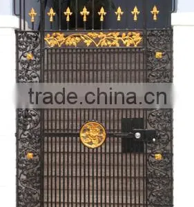 2016 Luxury European Style Metal Wrought Iron Gates Design on Online Shopping thumbnail-6
