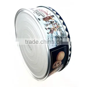 Round Shape Milk Biscuit Tin Box Set thumbnail-4