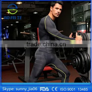 Men's Cool Dri Fit Compression Baselayer Short Sleeve T Shirts, Crew Neck Stretch Slimming Body Shaper Top Shirt thumbnail-1